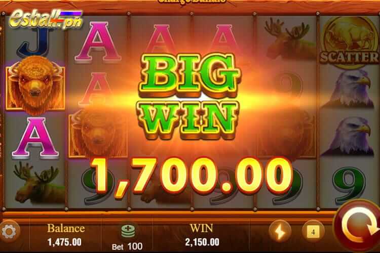 Bet 100 pesos on Jili Charge Buffalo and win 1,700 pesos big win!