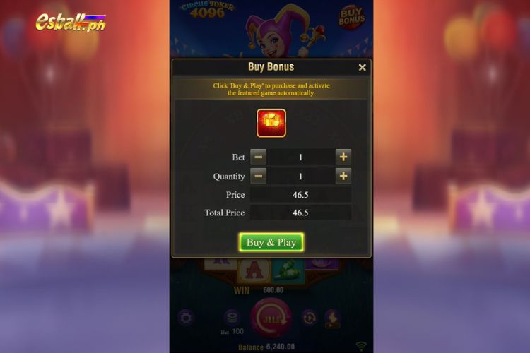 Jili Circus Joker 4096 Slot Features: Bonus Buy Jili Circus Joker 4096 Slot Features: Bonus Buy