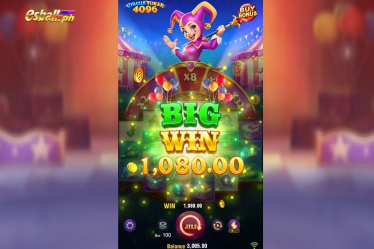 Play Jili Circus Joker 4096 Slot For A Big Win ₱1,080! Play Jili Circus Joker 4096 Slot For A Big Win ₱1,080!