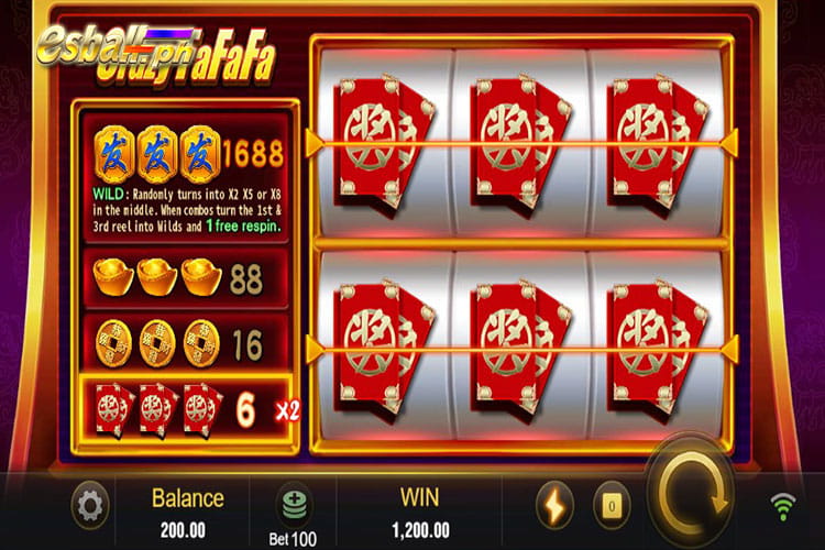 Bet 100 pesos and win 1,200 pesos on Jili Crazy FaFaFa Big Win!