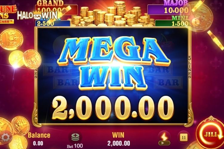 Jili Fortune Coins Game Hits ₱2,000 Mega Win Bonus!
