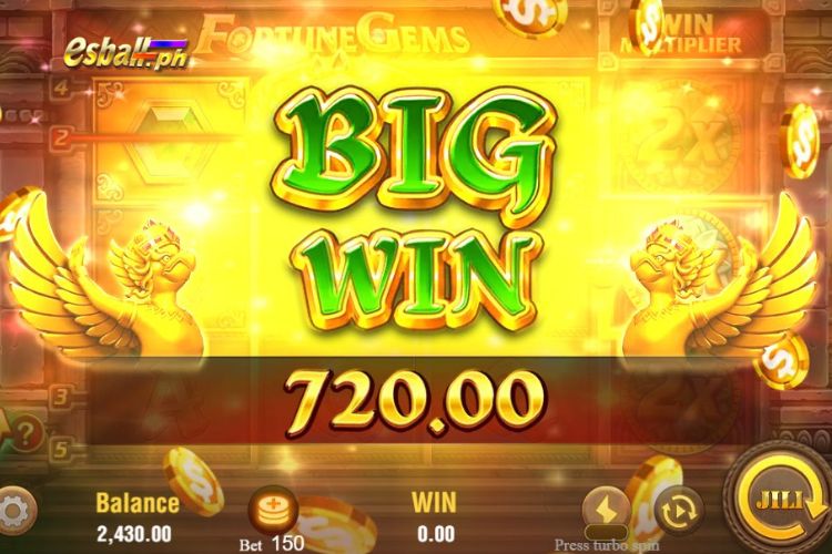 Big Wins ₱720 on Fortune Gems Jili Slot!
