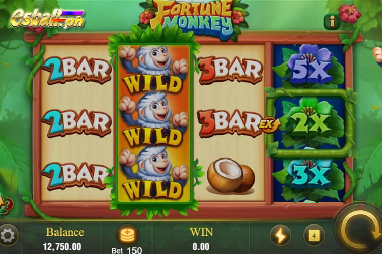 How to Gat JILI Fortune Monkey Free Respin - 3 WILD symbol