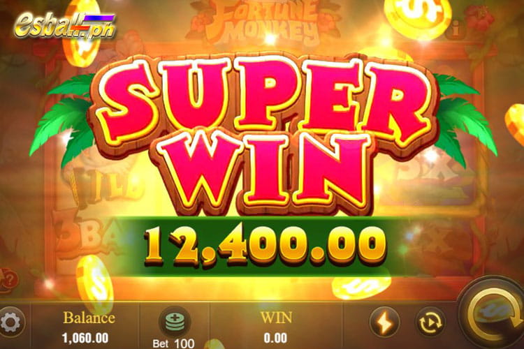 How to Win Fortune Monkey Games Max Win - SUPER WIN 12,400