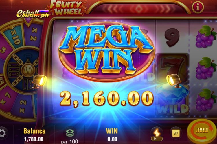 Mega Wins ₱2,160 on Fruity Wheel Jili Slot!