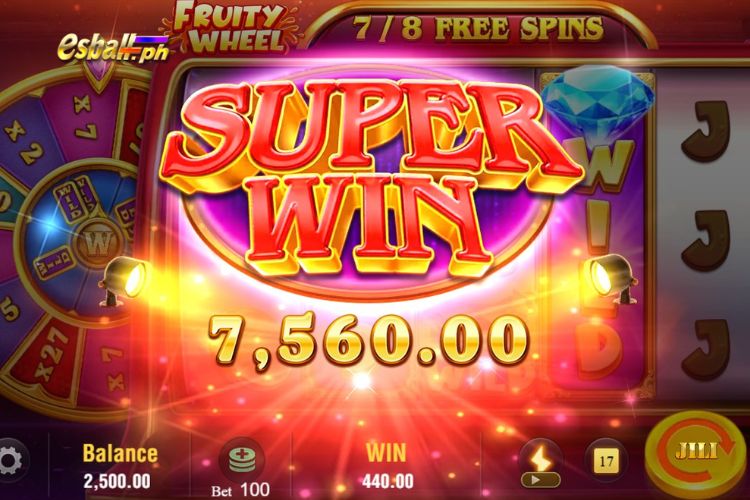 Super Wins ₱7,560 on Fruity Wheel Jili Slot!