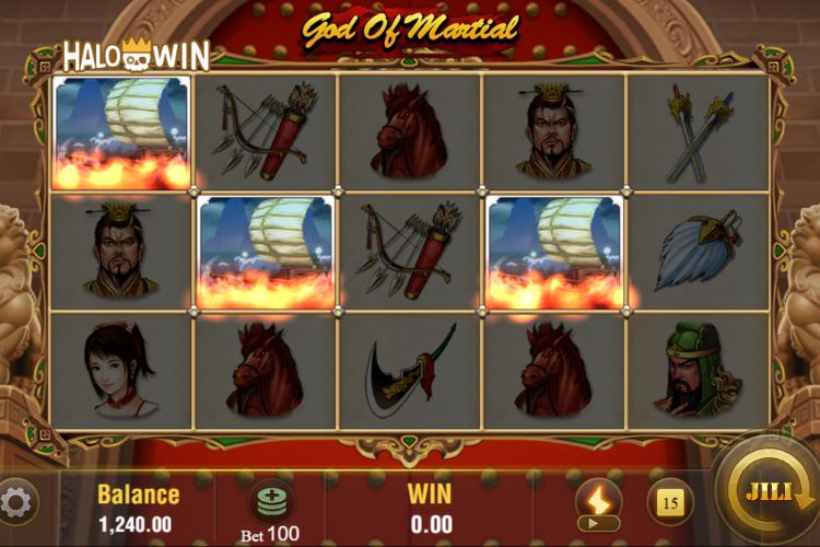 Jili God of Martial Slot Free Spins: Get 3 Scatter