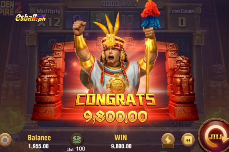 Jili Golden Empire 2 Slot Free Spins Win 9,800 Pesos! Jili Golden Empire 2 Slot Free Spins Win 9,800 Pesos!