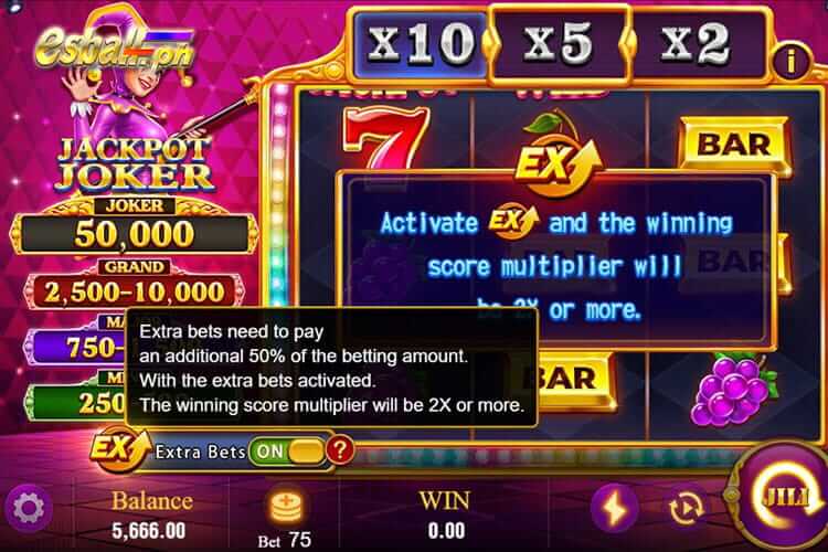 Jili Jackpot Joker Slot Game Special Feature: Extra Bet