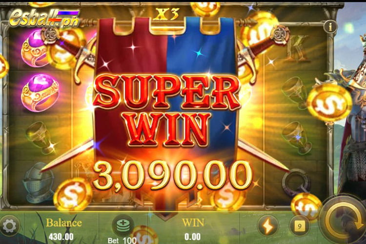 Bet 100 pesos to win Jili King Arthur Super Win of 3,090 pesos! Bet 100 pesos to win Jili King Arthur Super Win of 3,090 pesos!