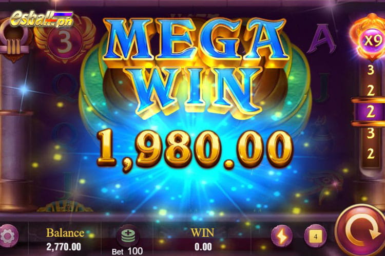 Bet 100 pesos on Jili Legacy Of Egypt Slot & Mega Win 1,980 pesos!