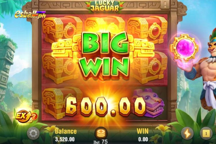 Bet 75 pesos for a Jili Lucky Jaguar BIG WIN of 600 pesos! Bet 75 pesos for a Jili Lucky Jaguar BIG WIN of 600 pesos!