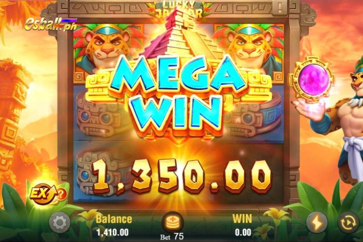 Bet 75 pesos for a Jili Lucky Jaguar MEGA WIN of 1,350 pesos! Bet 75 pesos for a Jili Lucky Jaguar MEGA WIN of 1,350 pesos!