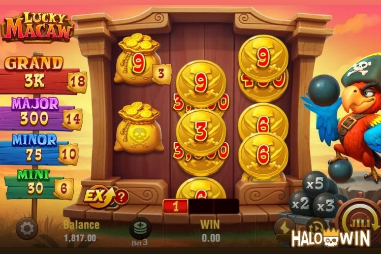 Lucky Macaw Free Spins: Cash Collect