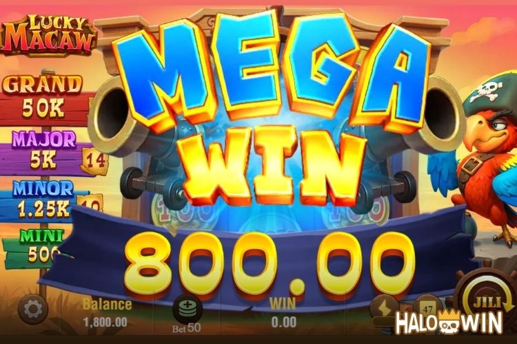 Bet 90 pesos and win 1,390.5 pesos on Lucky Macaw Big Win.