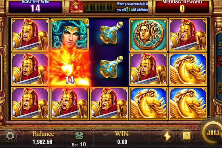 Jili Slot Medusa Free Spin Game