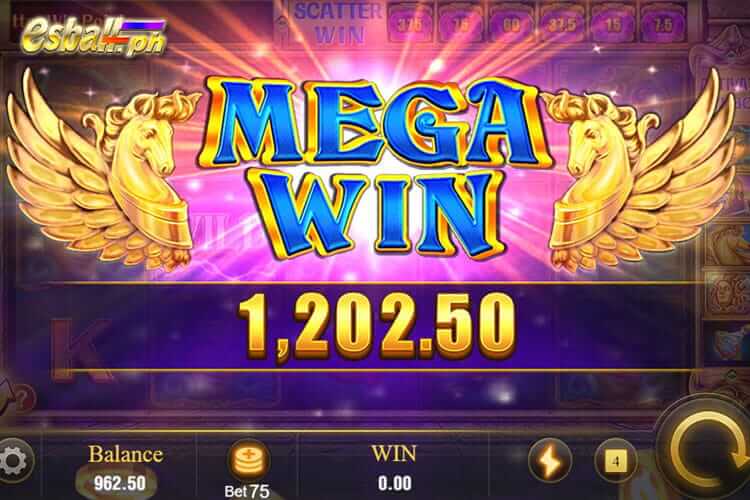 Bet 75 pesos and win 1,202.5 pesos on Jili Medusa Mega Win!
