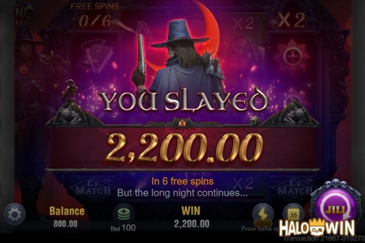 Jili Nightfall Hunting Slot Free Spins Win ₱2,200!