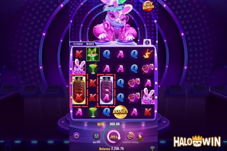 Party Star: Splitting Symbols
