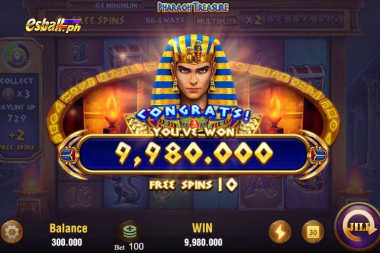 Jili Pharaoh Treasure Free Spins Win 9,980 Pesos! Jili Pharaoh Treasure Free Spins Win 9,980 Pesos!