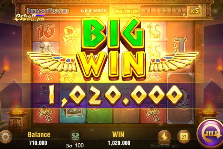 Big Wins ₱1,020 on Pharaoh Treasure Jili Slot! Big Wins ₱1,020 on Pharaoh Treasure Jili Slot!