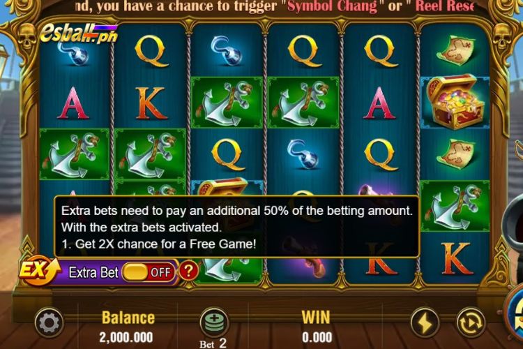 Jili Pirate Queen Slot Game Special Features: Extra Bet