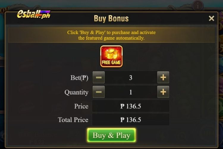 Jili Poseidon Slot Game Special Features: Buy Bonus