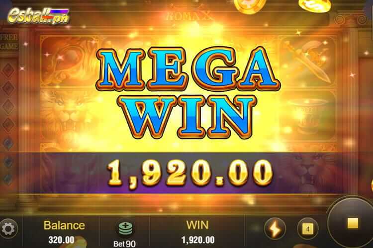 Bet 90 pesos on Jili Roma X Slot Game & Mega Win 1,920 pesos!