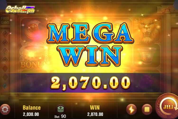 Bet 90 pesos on Jili Roma X Slot Game & Mega Win 2,070 pesos!