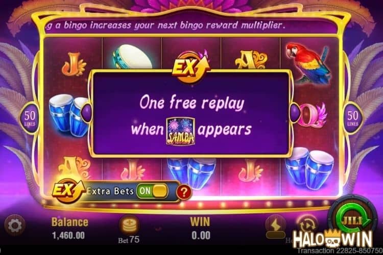 JILI Samba Slot Extra Bet