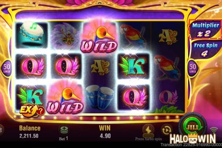 JILI Samba Slot Free Spins: Multiplier