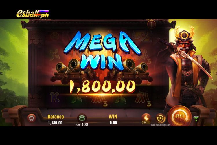 Mega Wins ₱1,800 on Shogun Jili Slot!