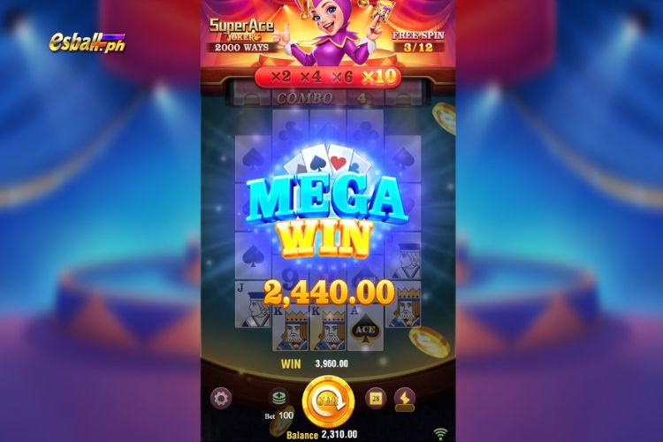 Mega Wins ₱2,440 on Super Ace Joker Jili Slot!
