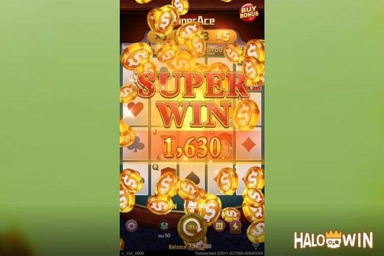 Super Wins ₱1,630 on JILI Super Ace Slot Game!