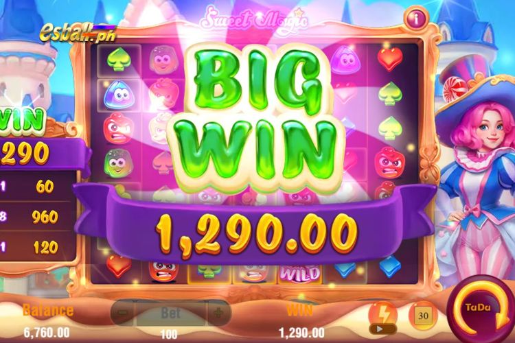 Big Wins ₱1,080 on Sweet Magic Jili Slot!
