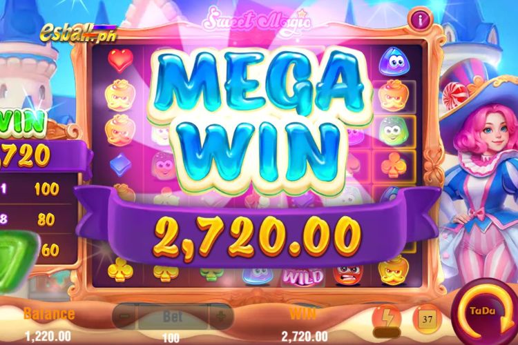 Mega Wins ₱2,720 on Sweet Magic Jili Slot!