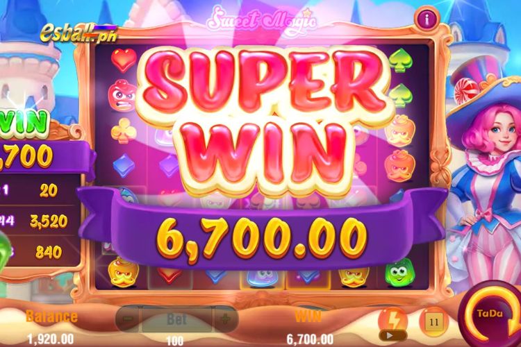 Super Wins ₱6,700 on Sweet Magic Jili Slot!