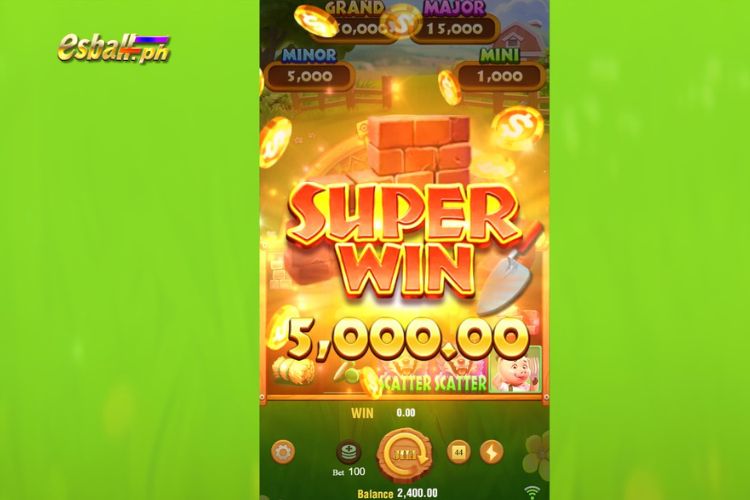 Bet 100 pesos to win Jili The Pig House Super Win of 5,000 pesos! Bet 100 pesos to win Jili The Pig House Super Win of 5,000 pesos!