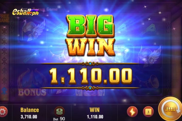 Jili Thor X BIG Win of 1,110 pesos!