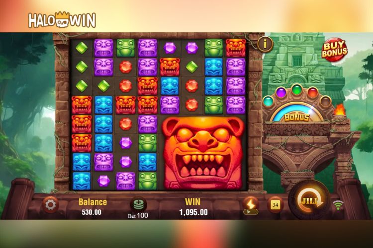 Treasure Quest Slot Features: Mega Symbols (Red Magic Ball)