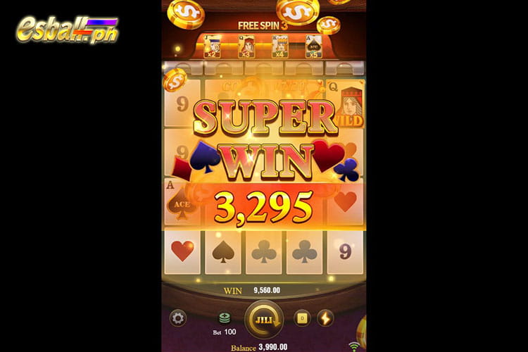 Bet 100 pesos and Get Jili Wild Ace Super Win 3,295 pesos