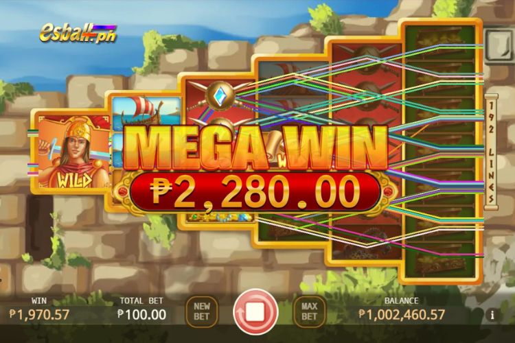 Mega Wins ₱2,280 on Alexander the Great Slot!