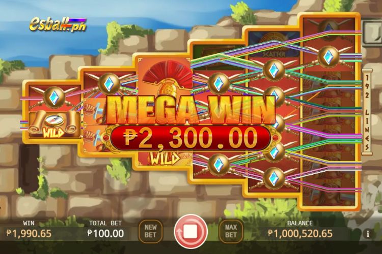 Mega Wins ₱2,300 on Alexander the Great Slot!