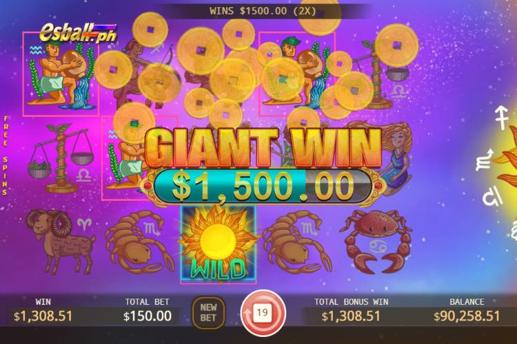 Won ₱1,500 on KA Horoscope Slot!