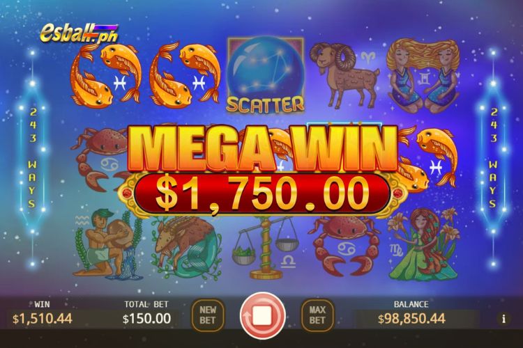 Won ₱1,750 on KA Horoscope Slot!