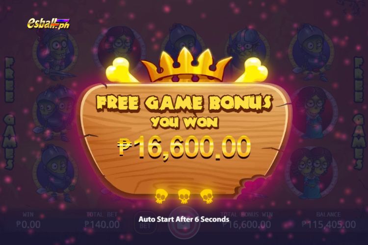 Won ₱16,600 in KA Zombieland Slot Free Game!