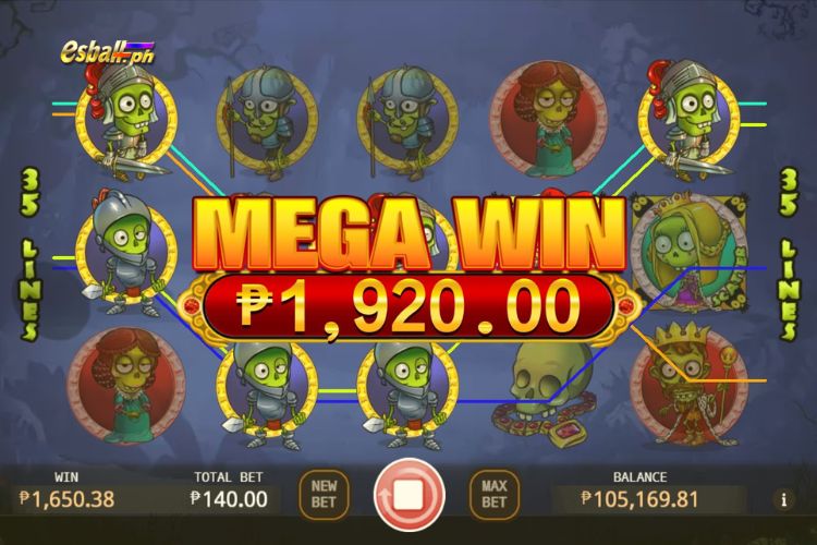Won ₱1,920 on KA Zombieland Slot!
