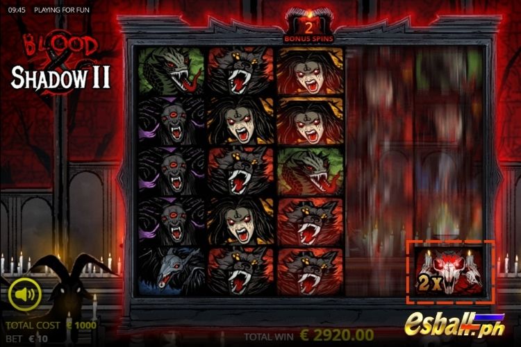 Blood & Shadow 2 Features: Sticky Symbol