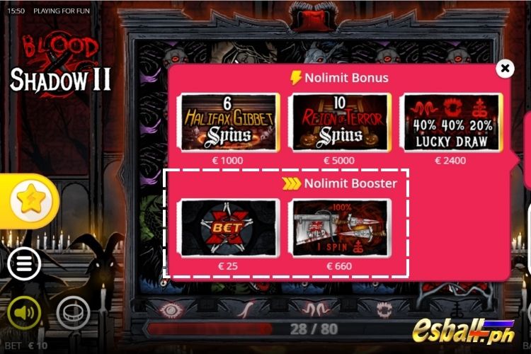 Blood & Shadow 2 Features: Extra Bet