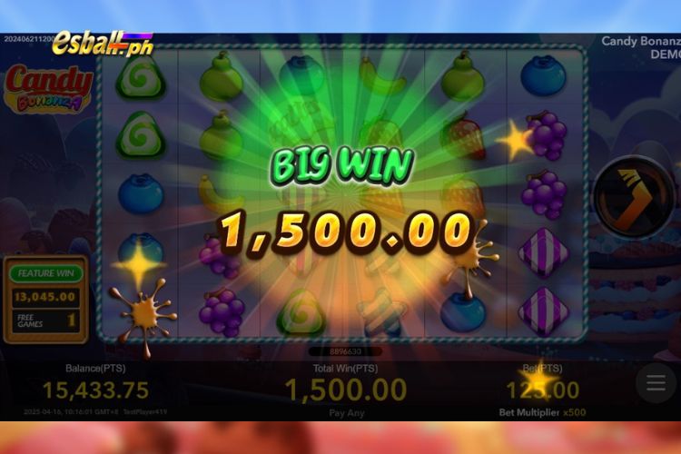 Won 1,500 pesos on Slot Candy Bonanza Big Win! Won 1,500 pesos on Slot Candy Bonanza Big Win!